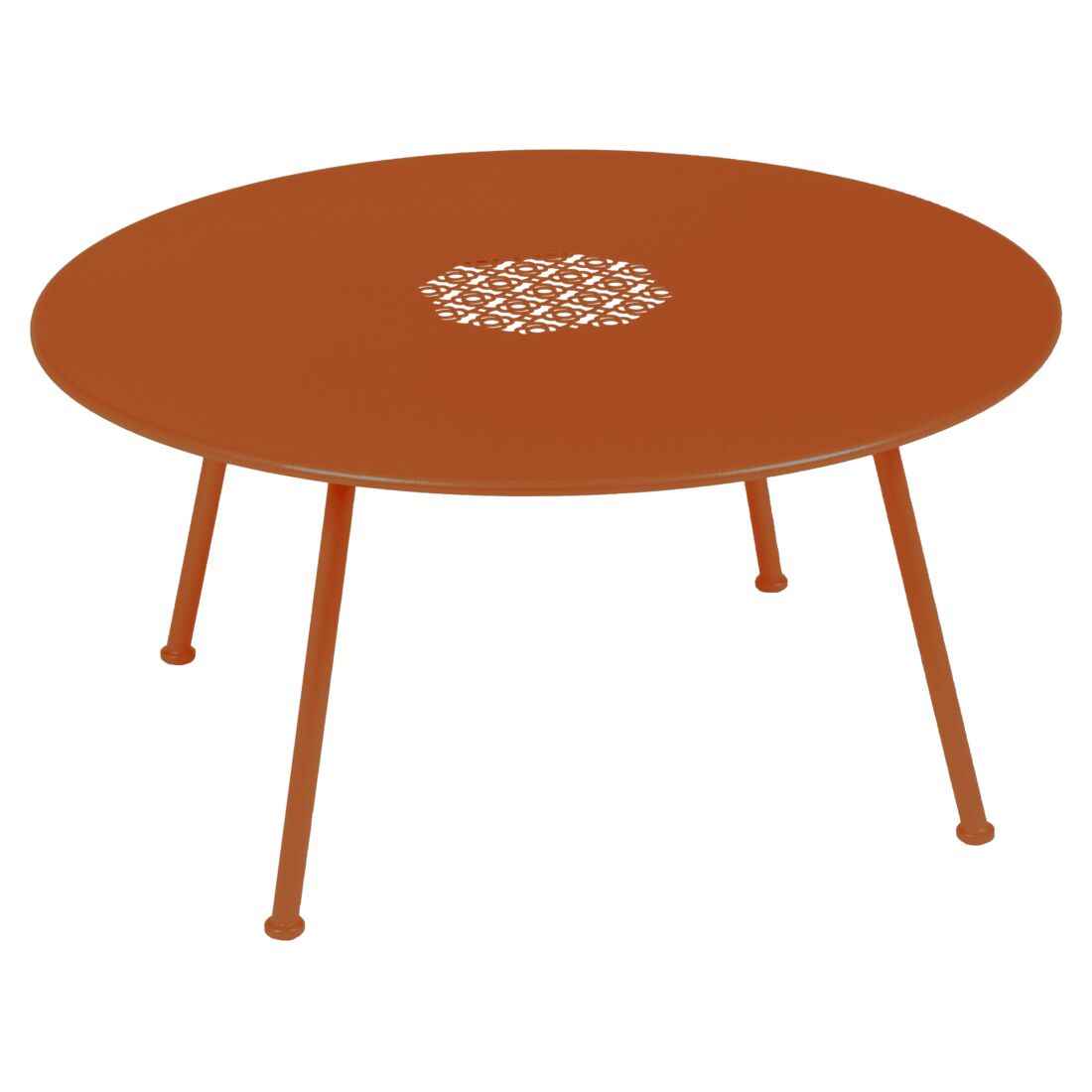 TABLE BASSE LORETTE Ø 80 CM MOBILIER EXTERIEUR FERMOB Orange confite