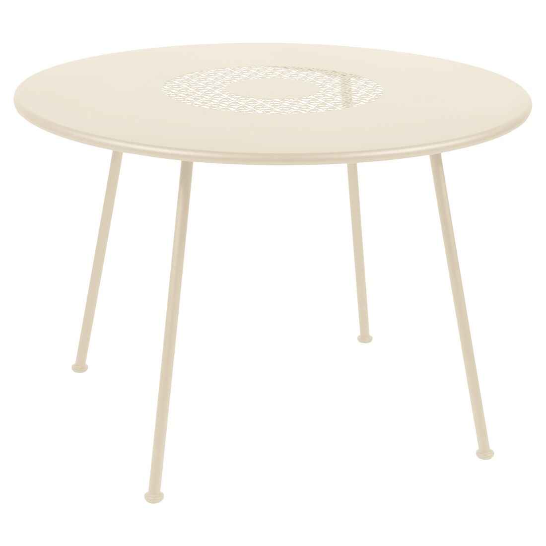 TABLE LORETTE Ø 110 CM FERMOB Beige latte
