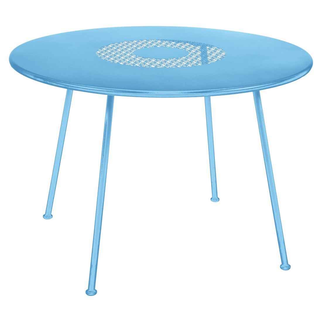 TABLE LORETTE Ø 110 CM FERMOB Bleu maya