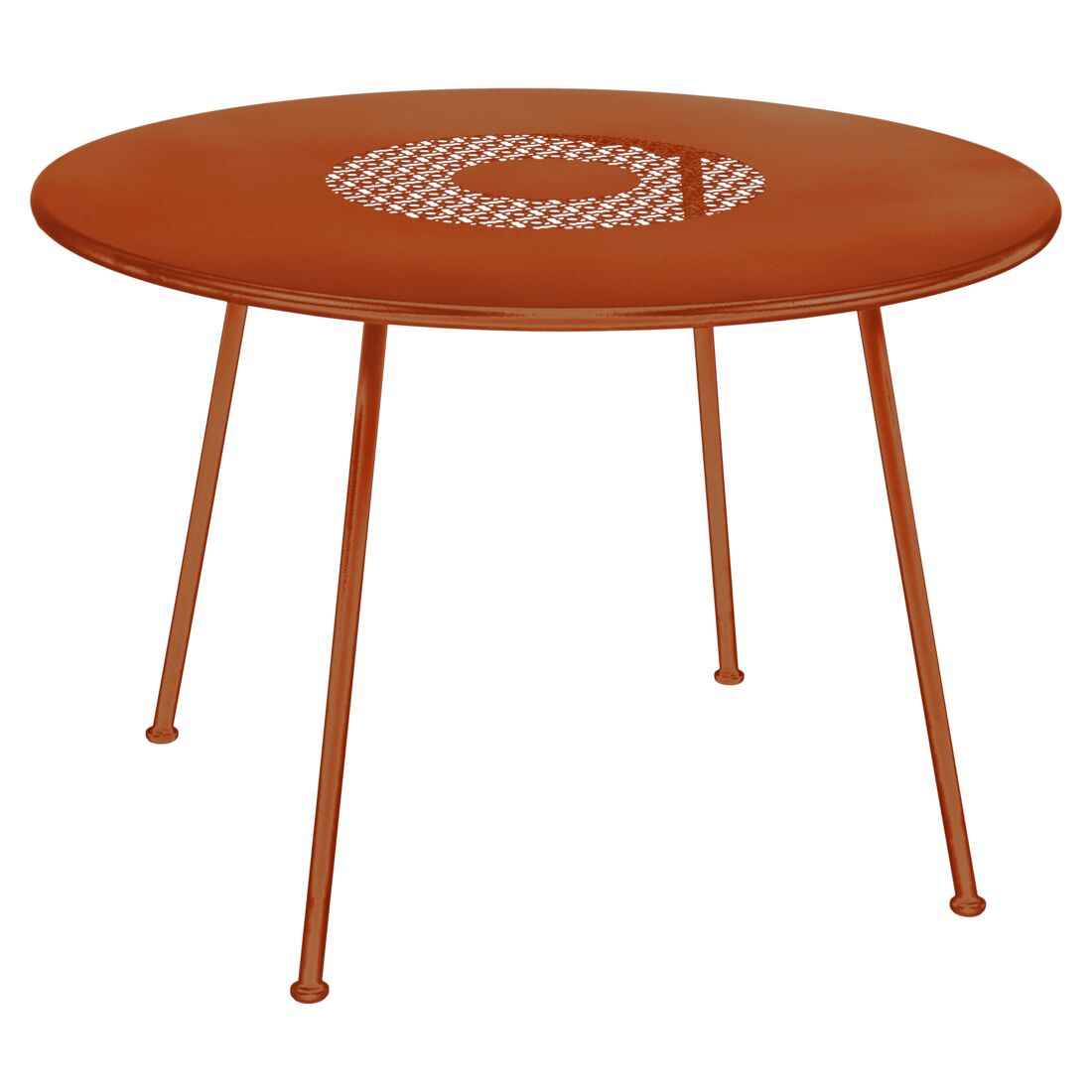 TABLE LORETTE Ø 110 CM FERMOB Orange confite