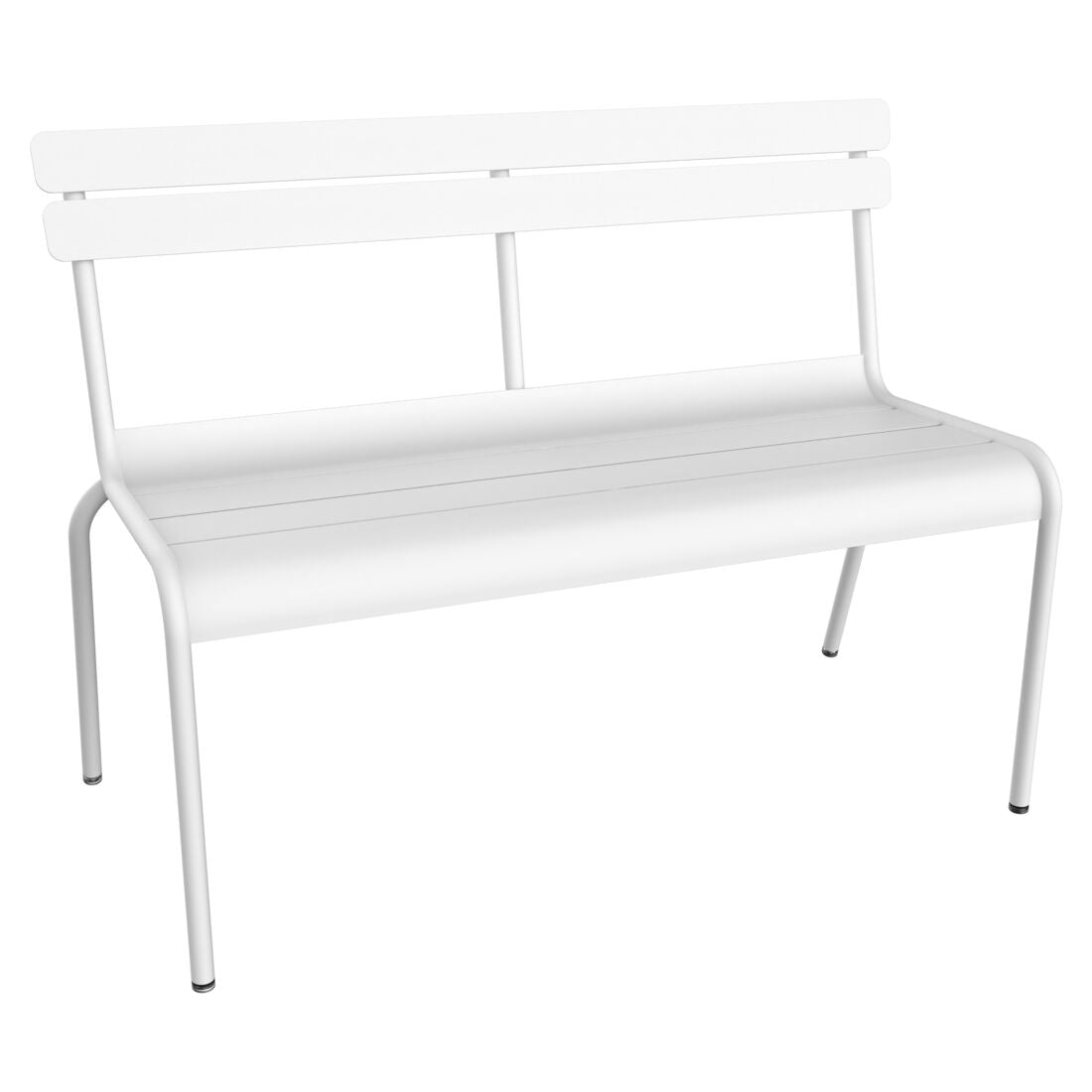 BANC À DOSSIER 2/3 PLACES LUXEMBOURG FERMOB Blanc coton