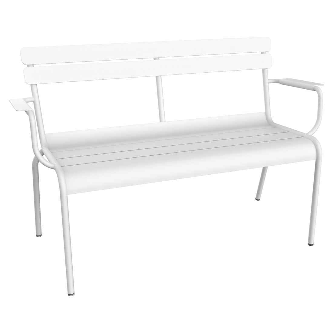 BANC DE JARDIN 2 PLACES LUXEMBOURG FERMOB Blanc coton