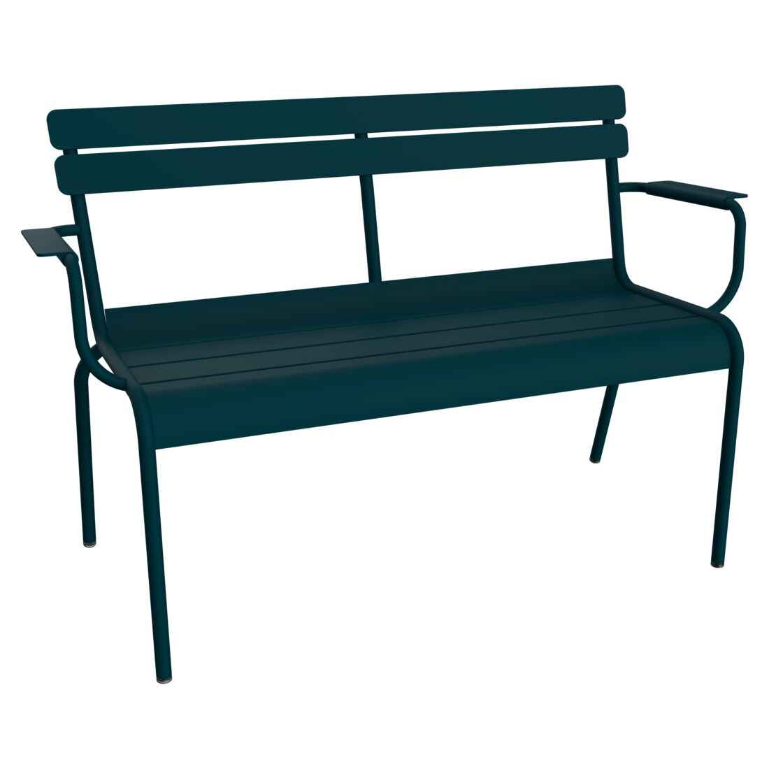 BANC DE JARDIN 2 PLACES LUXEMBOURG FERMOB Bleu acapulco