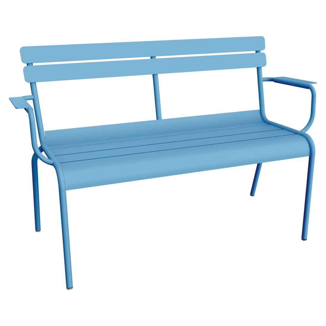 BANC DE JARDIN 2 PLACES LUXEMBOURG FERMOB Bleu maya