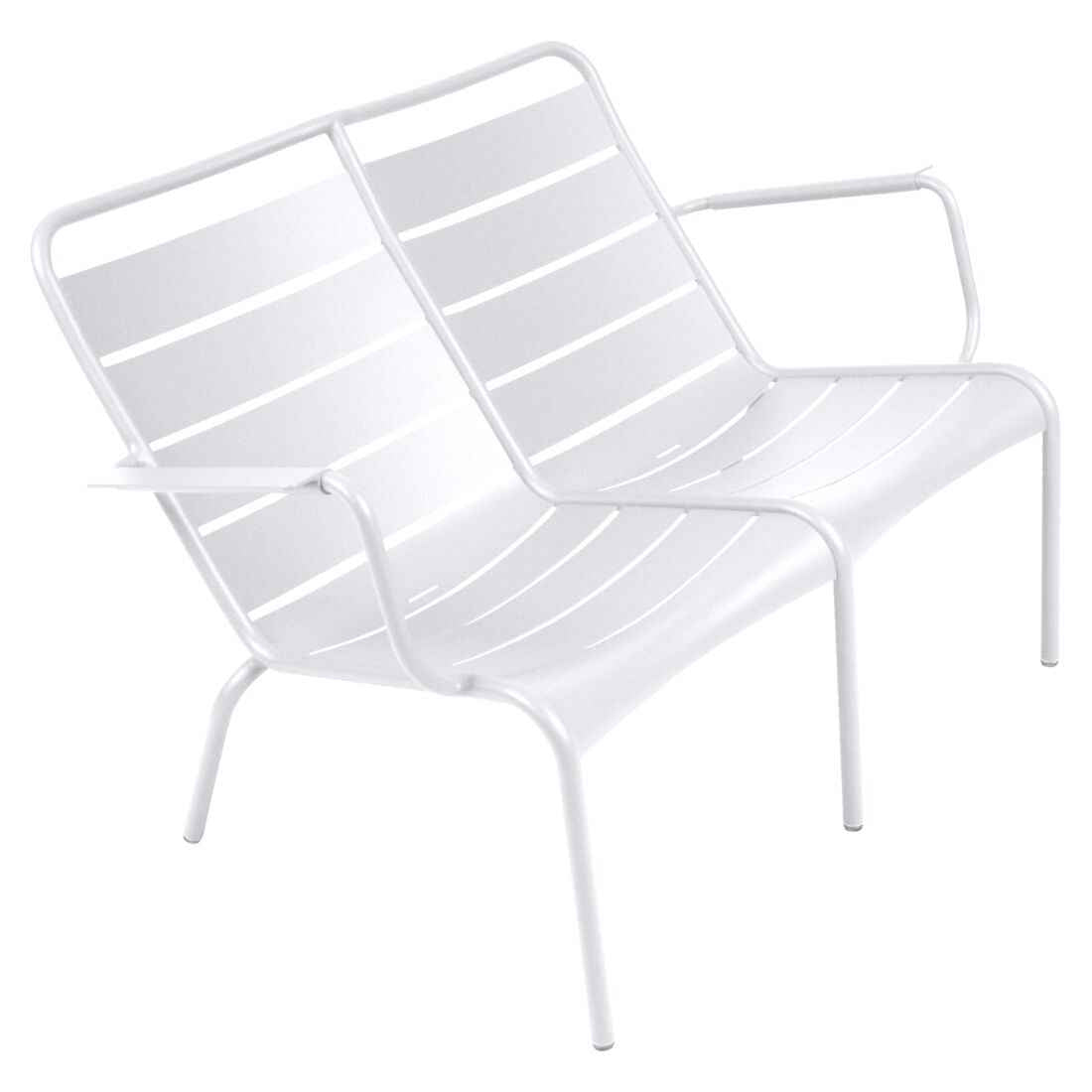 FAUTEUIL BAS DUO LUXEMBOURG FERMOB Blanc coton