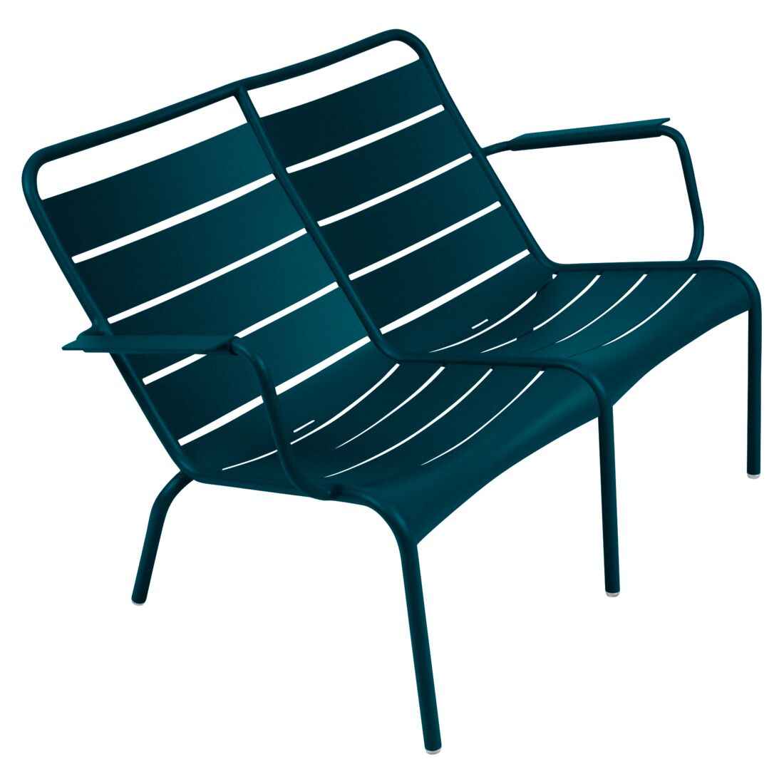 FAUTEUIL BAS DUO LUXEMBOURG FERMOB Bleu acapulco