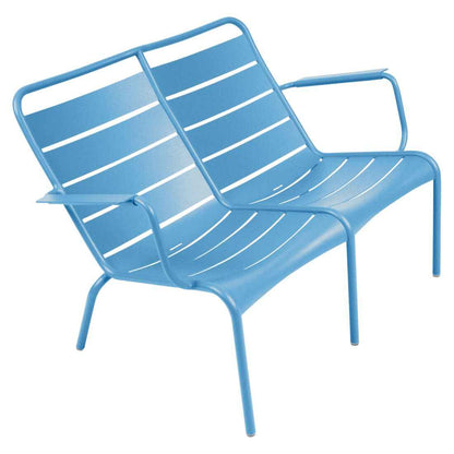 FAUTEUIL BAS DUO LUXEMBOURG FERMOB Bleu maya