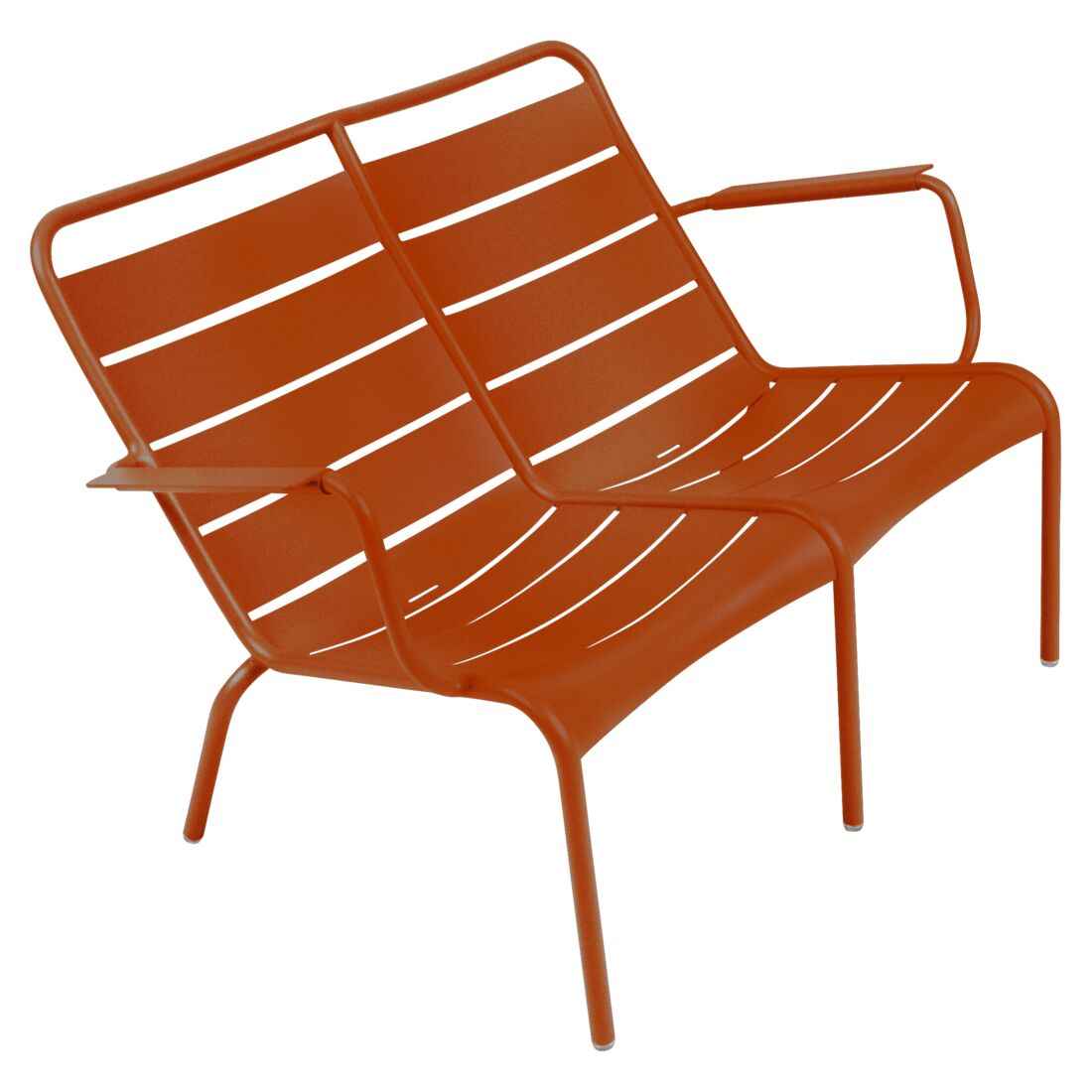 FAUTEUIL BAS DUO LUXEMBOURG FERMOB Orange confite
