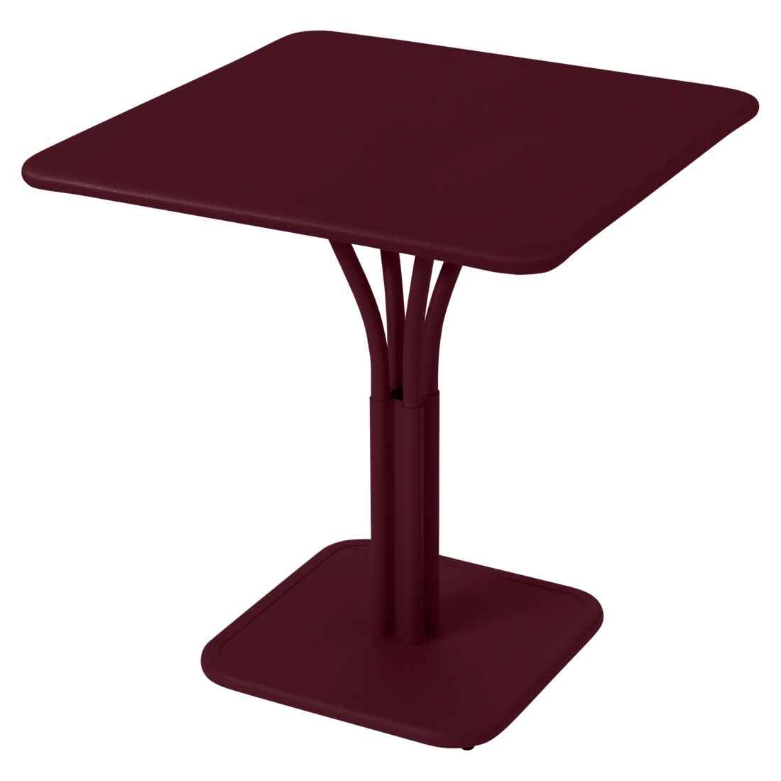 GUÉRIDON PLATEAU PLEIN LUXEMBOURG 71 X 71 CM FERMOB Cerise noire
