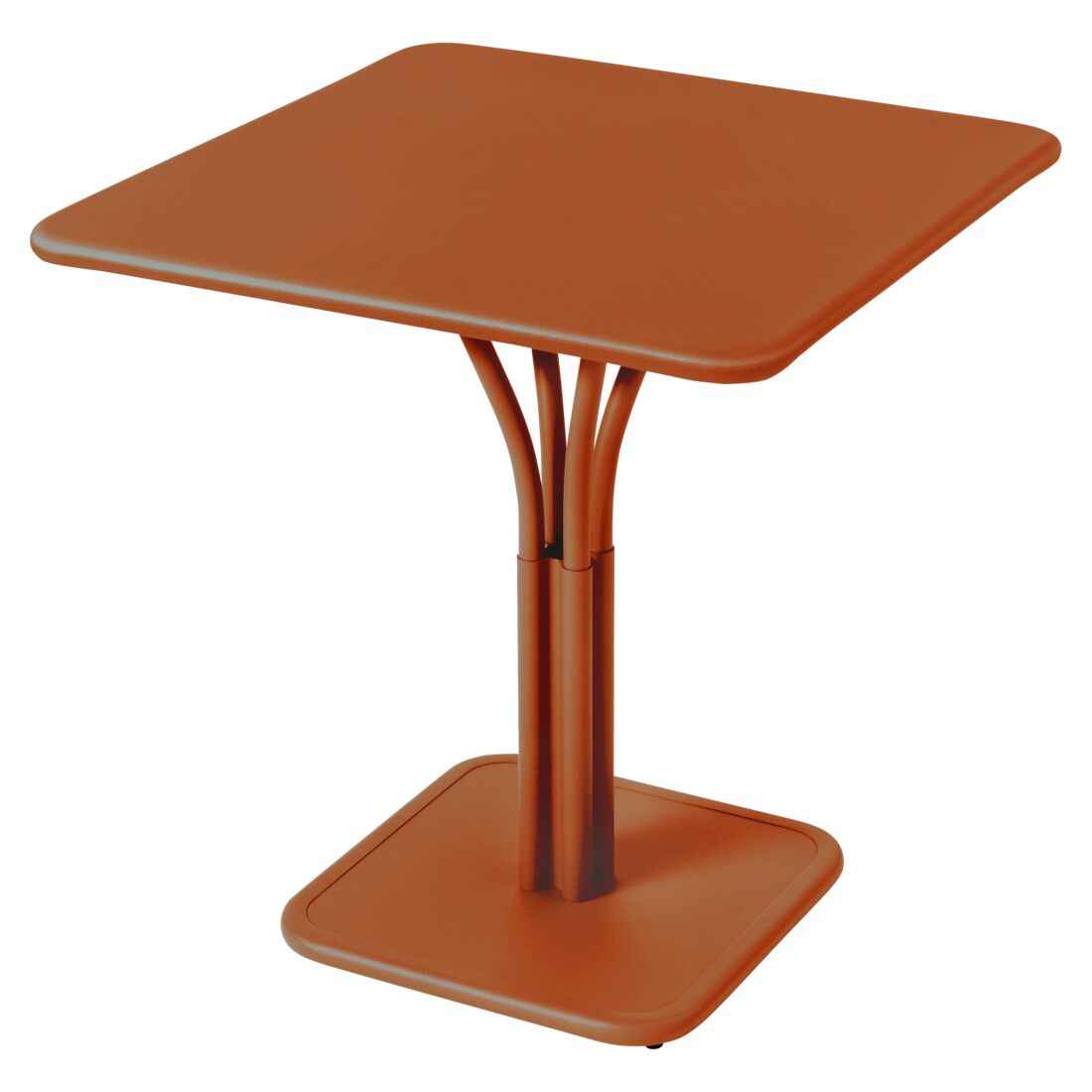 GUÉRIDON PLATEAU PLEIN LUXEMBOURG 71 X 71 CM FERMOB Orange confite