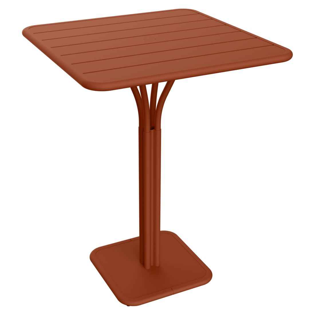 GUÉRIDON HAUT LUXEMBOURG 80 X 80 CM FERMOB Ocre rouge