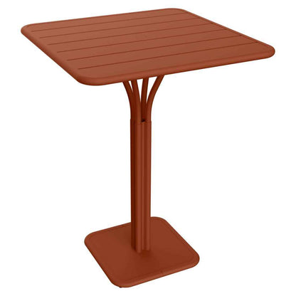 GUÉRIDON HAUT LUXEMBOURG 80 X 80 CM FERMOB Ocre rouge