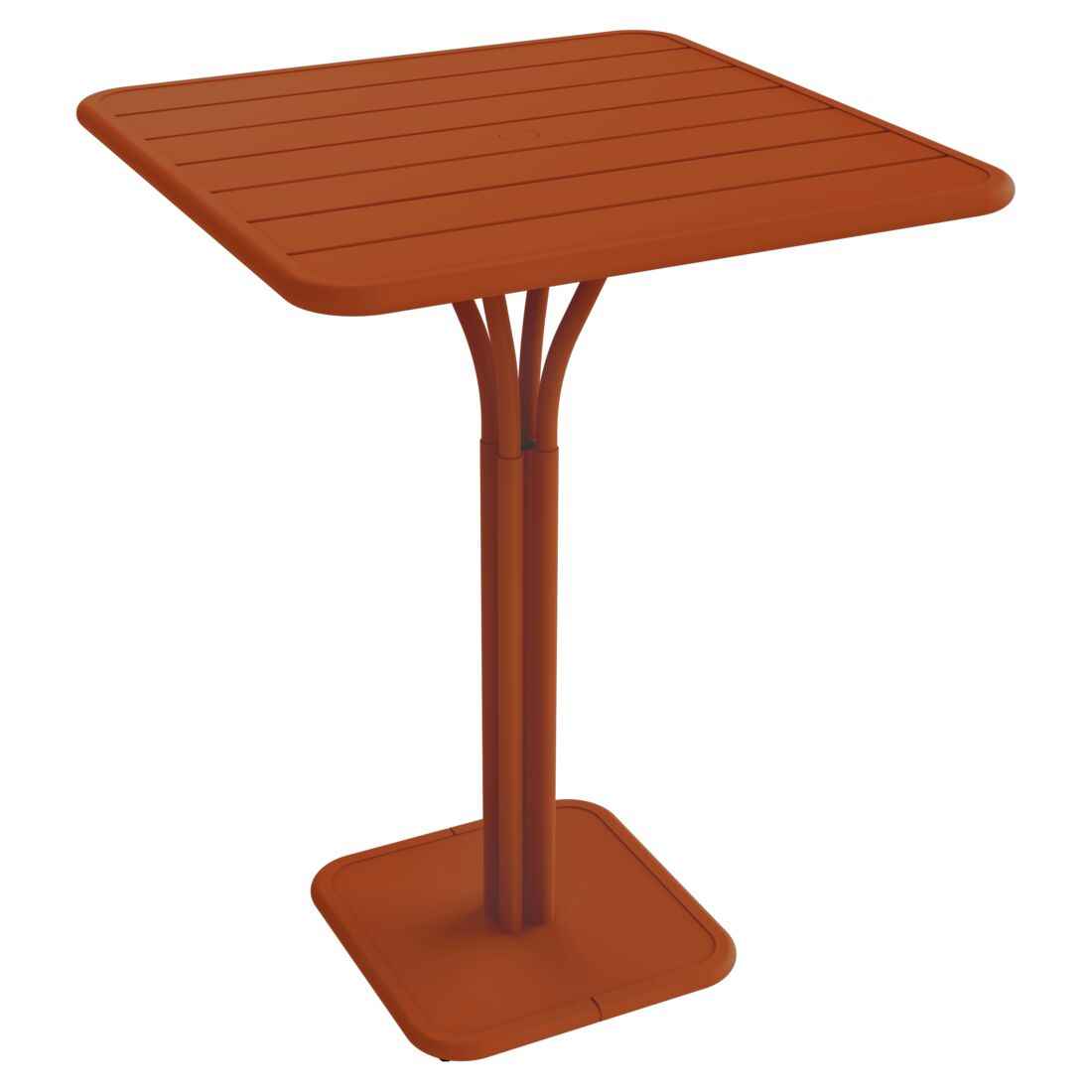 GUÉRIDON HAUT LUXEMBOURG 80 X 80 CM FERMOB Orange confite