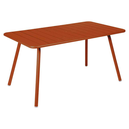 TABLE LUXEMBOURG 143 X 80 CM FERMOB Orange confite