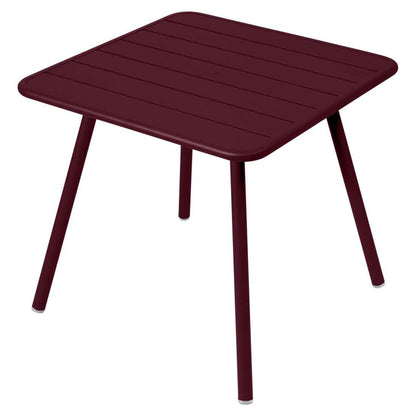 TABLE LUXEMBOURG 80 X 80 CM FERMOB Cerise noire