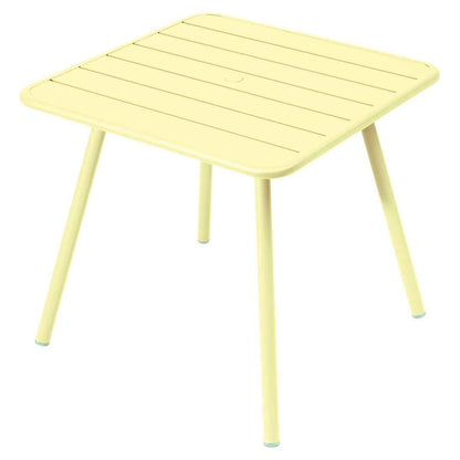 TABLE LUXEMBOURG 80 X 80 CM FERMOB Citron givré