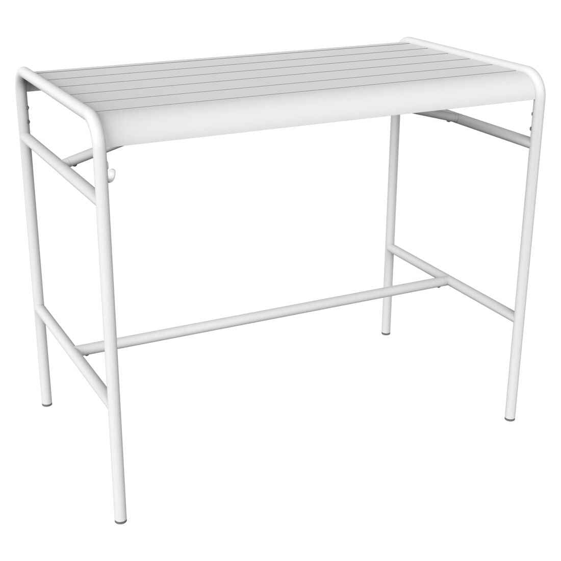 TABLE HAUTE LUXEMBOURG 126 X 73 CM FERMOB Blanc coton