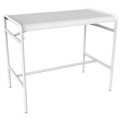 TABLE HAUTE LUXEMBOURG 126 X 73 CM FERMOB Blanc coton