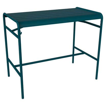 TABLE HAUTE LUXEMBOURG 126 X 73 CM FERMOB Bleu acapulco