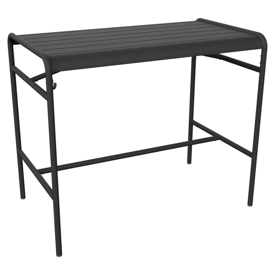 TABLE HAUTE LUXEMBOURG 126 X 73 CM FERMOB Carbone