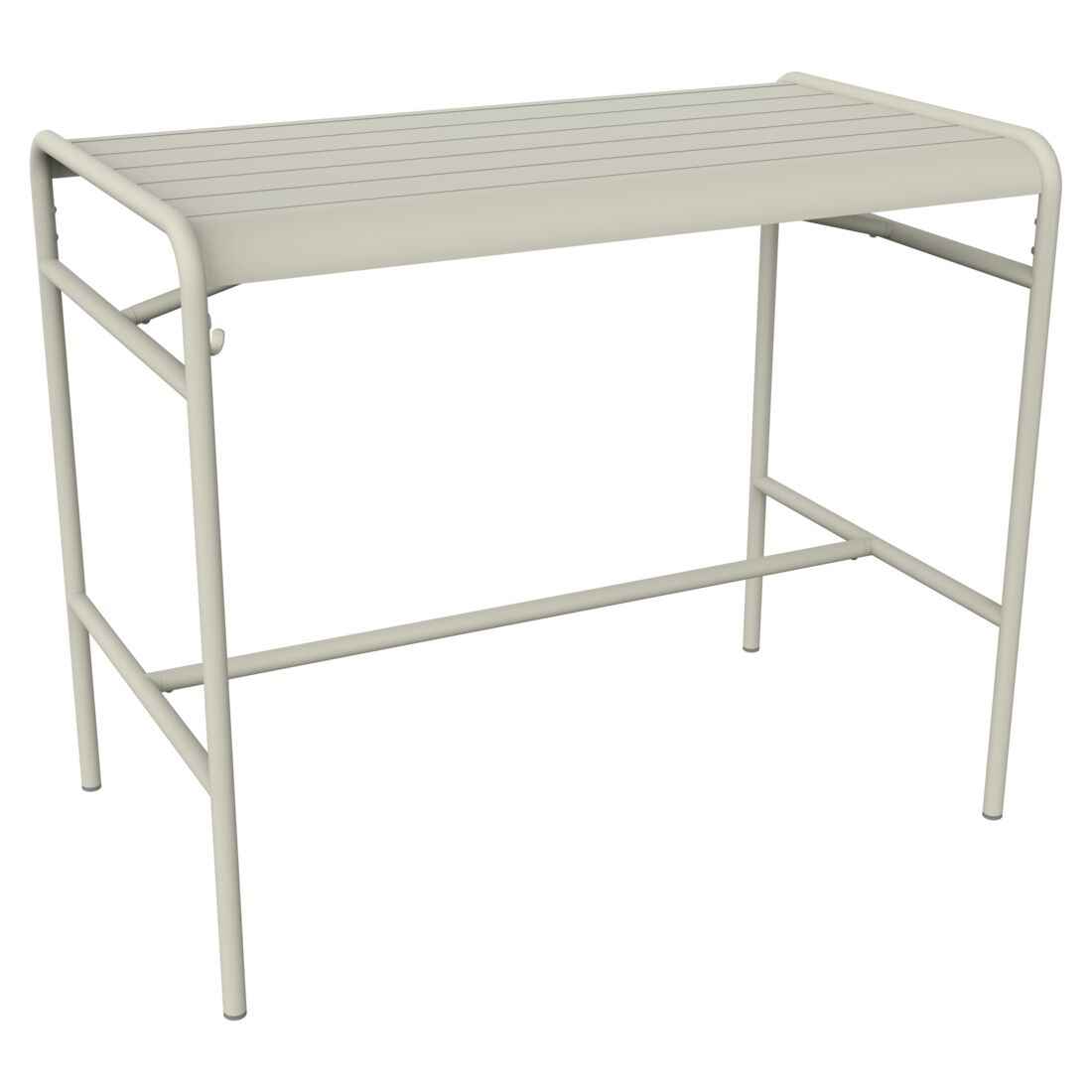 TABLE HAUTE LUXEMBOURG 126 X 73 CM FERMOB Gris argile