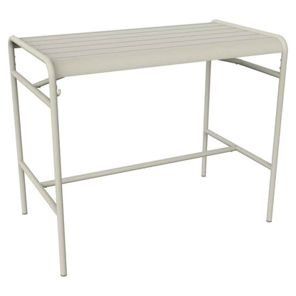 TABLE HAUTE LUXEMBOURG 126 X 73 CM FERMOB Gris argile