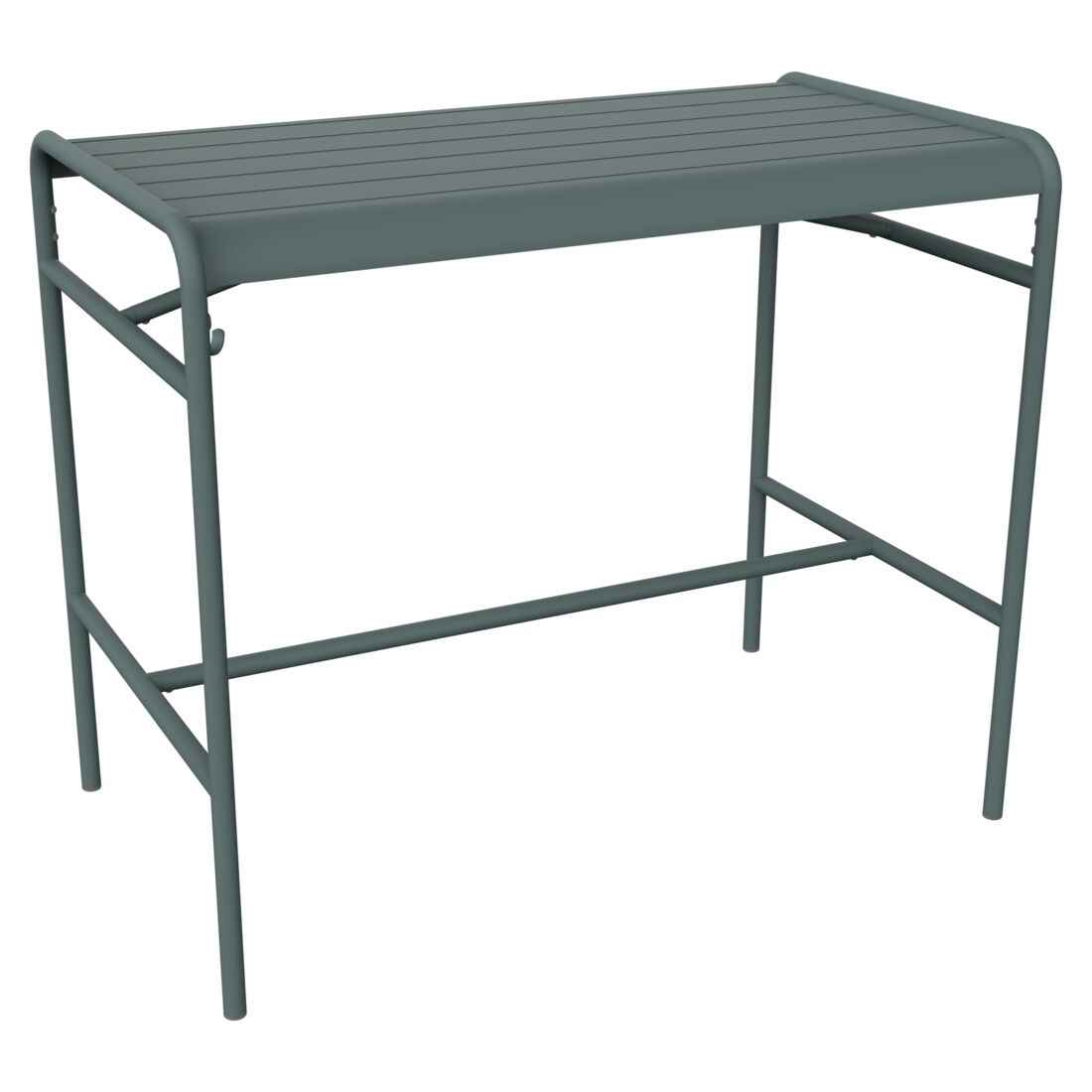 TABLE HAUTE LUXEMBOURG 126 X 73 CM FERMOB Gris orage