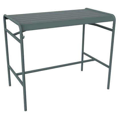 TABLE HAUTE LUXEMBOURG 126 X 73 CM FERMOB Gris orage