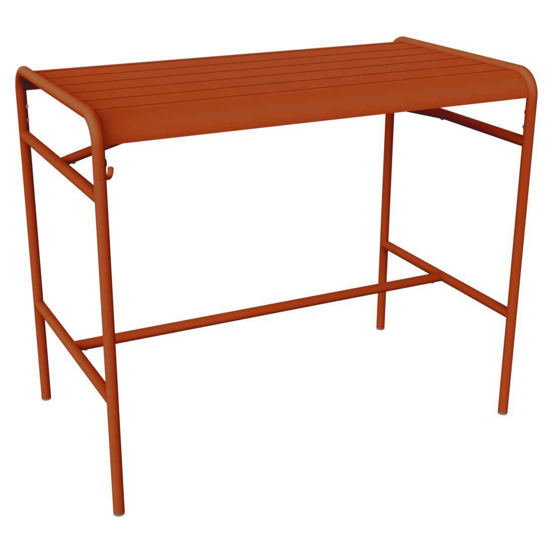 TABLE HAUTE LUXEMBOURG 126 X 73 CM FERMOB Orange confite