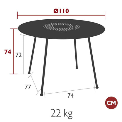 TABLE LORETTE Ø 110 CM FERMOB