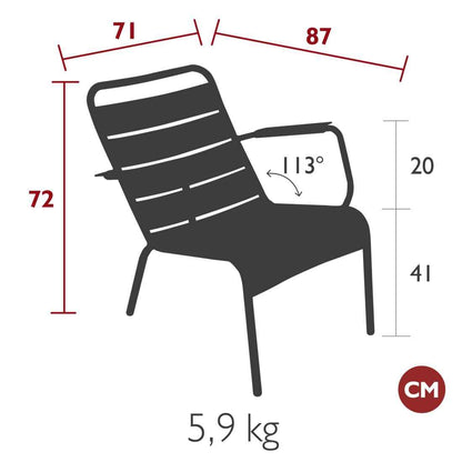 FAUTEUIL BAS LUXEMBOURG FERMOB