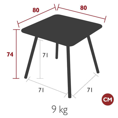 TABLE LUXEMBOURG 80 X 80 CM FERMOB