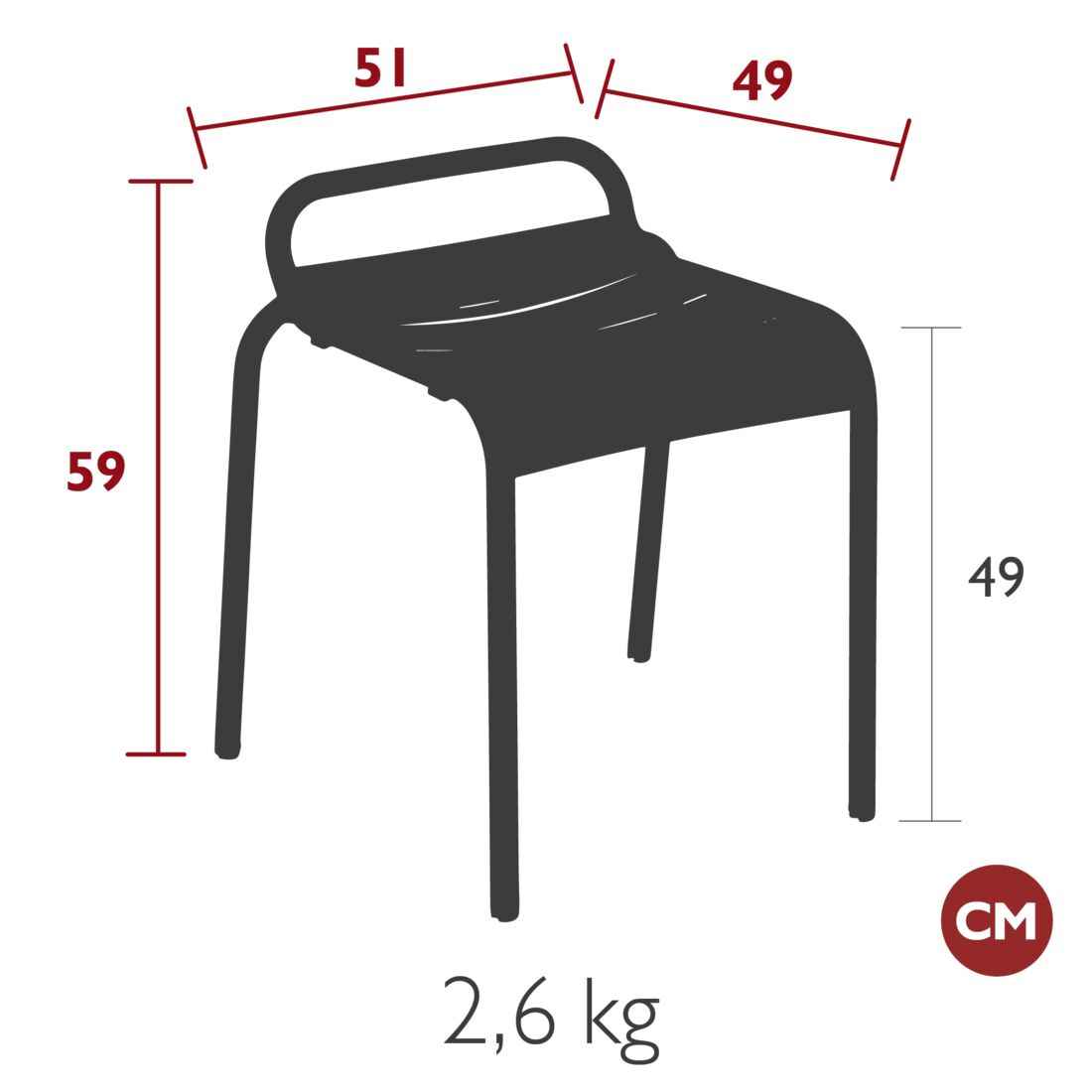 TABOURET LUXEMBOURG FERMOB