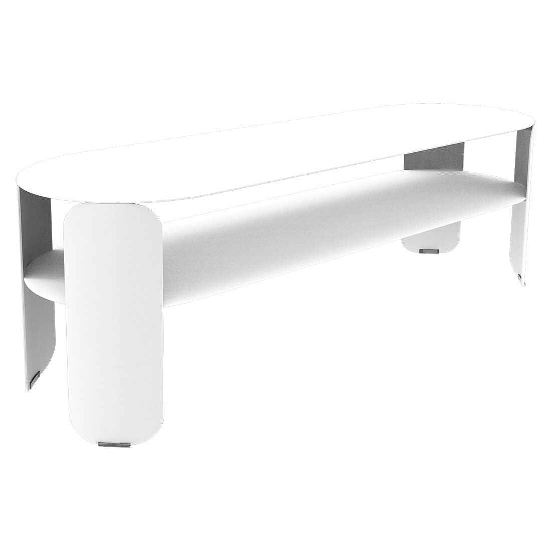 CONSOLE BASSE BEBOP FERMOB Blanc coton