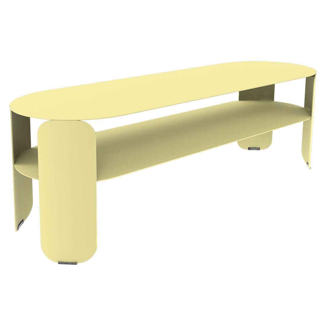 CONSOLE BASSE BEBOP FERMOB Citron givré