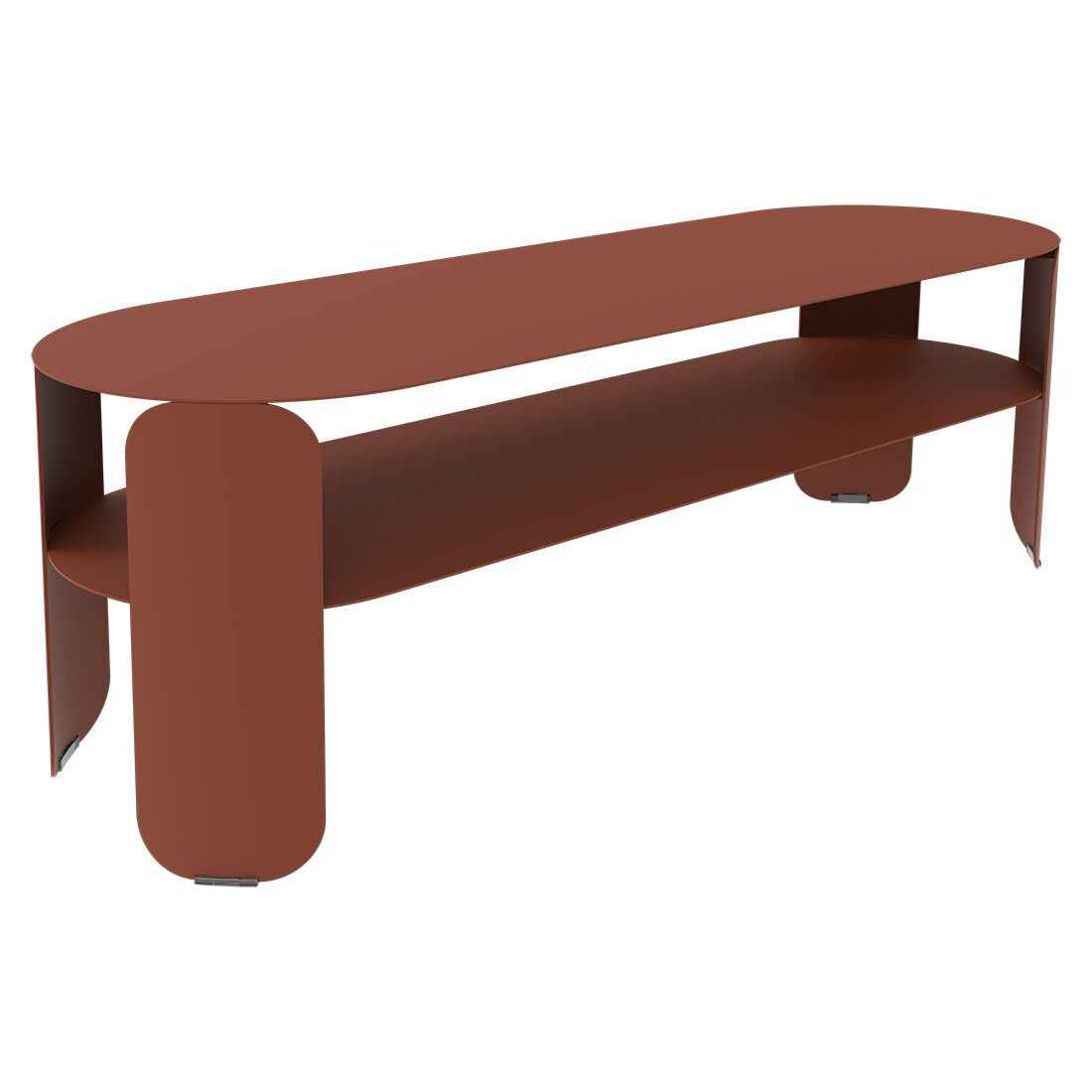 CONSOLE BASSE BEBOP FERMOB Ocre rouge