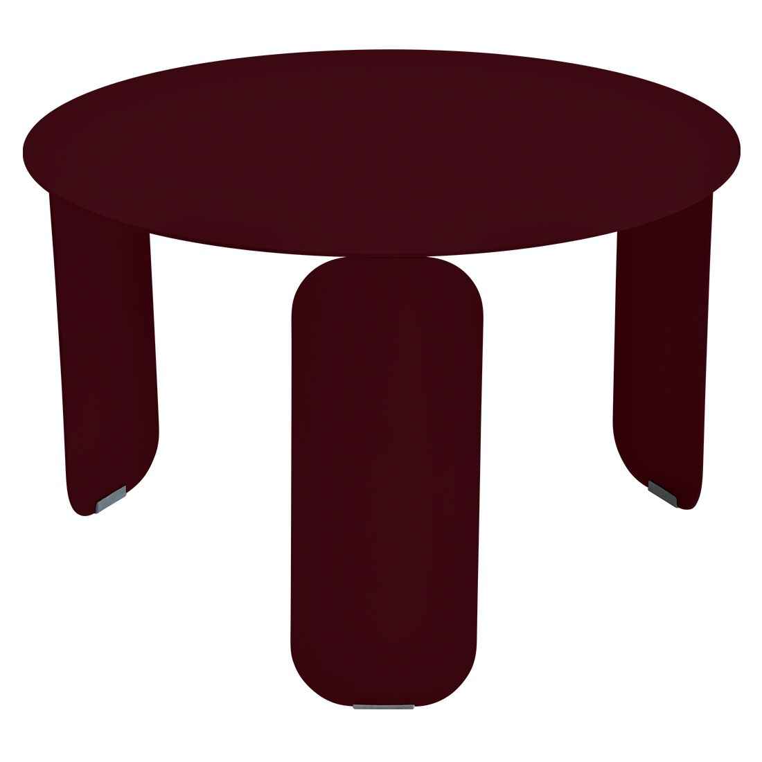TABLE BASSE BEBOP Ø 60 CM FERMOB Cerise noire