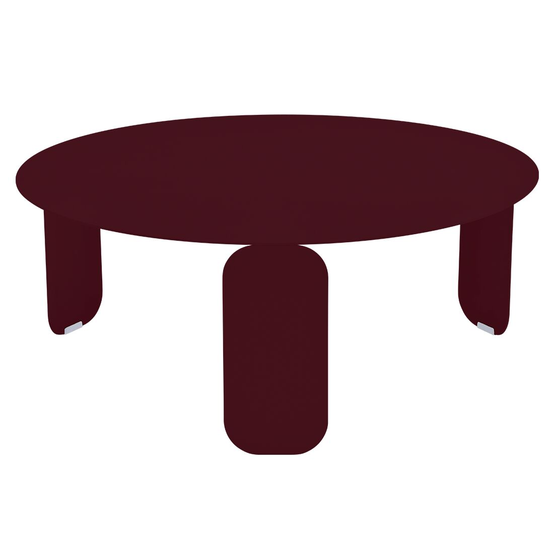 TABLE BASSE BEBOP Ø 80 CM FERMOB Cerise noire