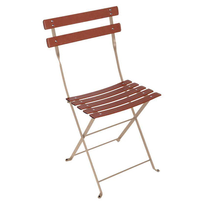 CHAISE CUIR BISTRO FERMOB Muscade
