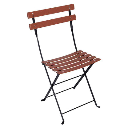CHAISE CUIR BISTRO FERMOB Réglisse
