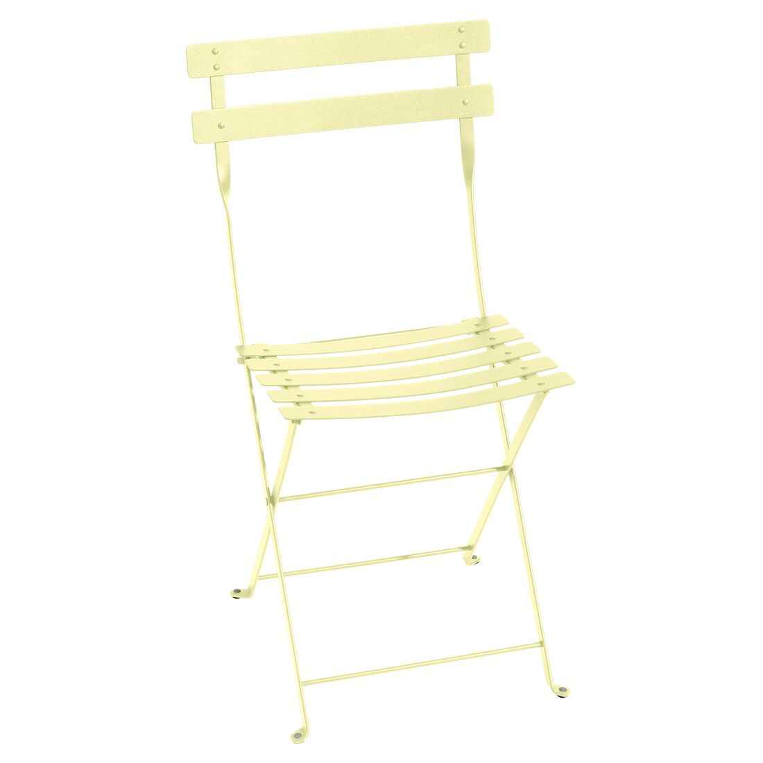 CHAISE MÉTAL BISTRO FERMOB Citron givré