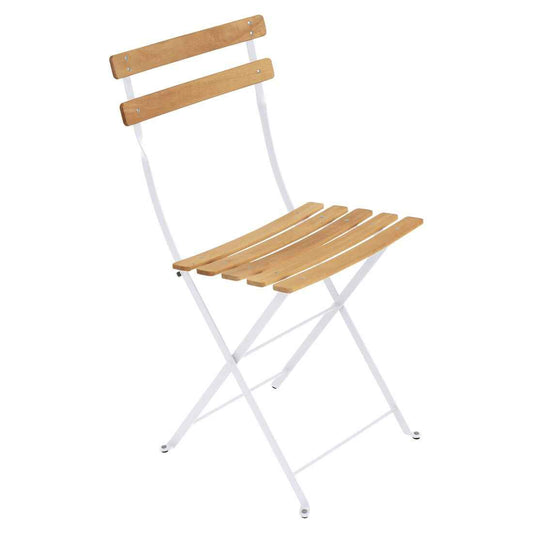 CHAISE NATUREL BISTRO FERMOB Blanc coton