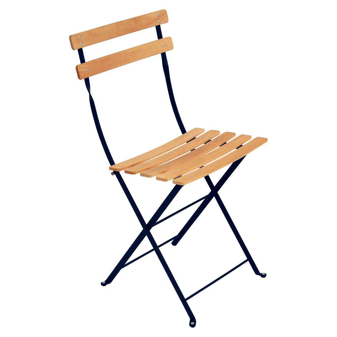 CHAISE NATUREL BISTRO FERMOB Bleu abysse