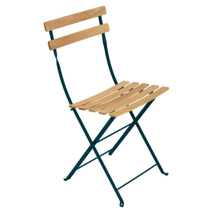 CHAISE NATUREL BISTRO FERMOB Bleu acapulco