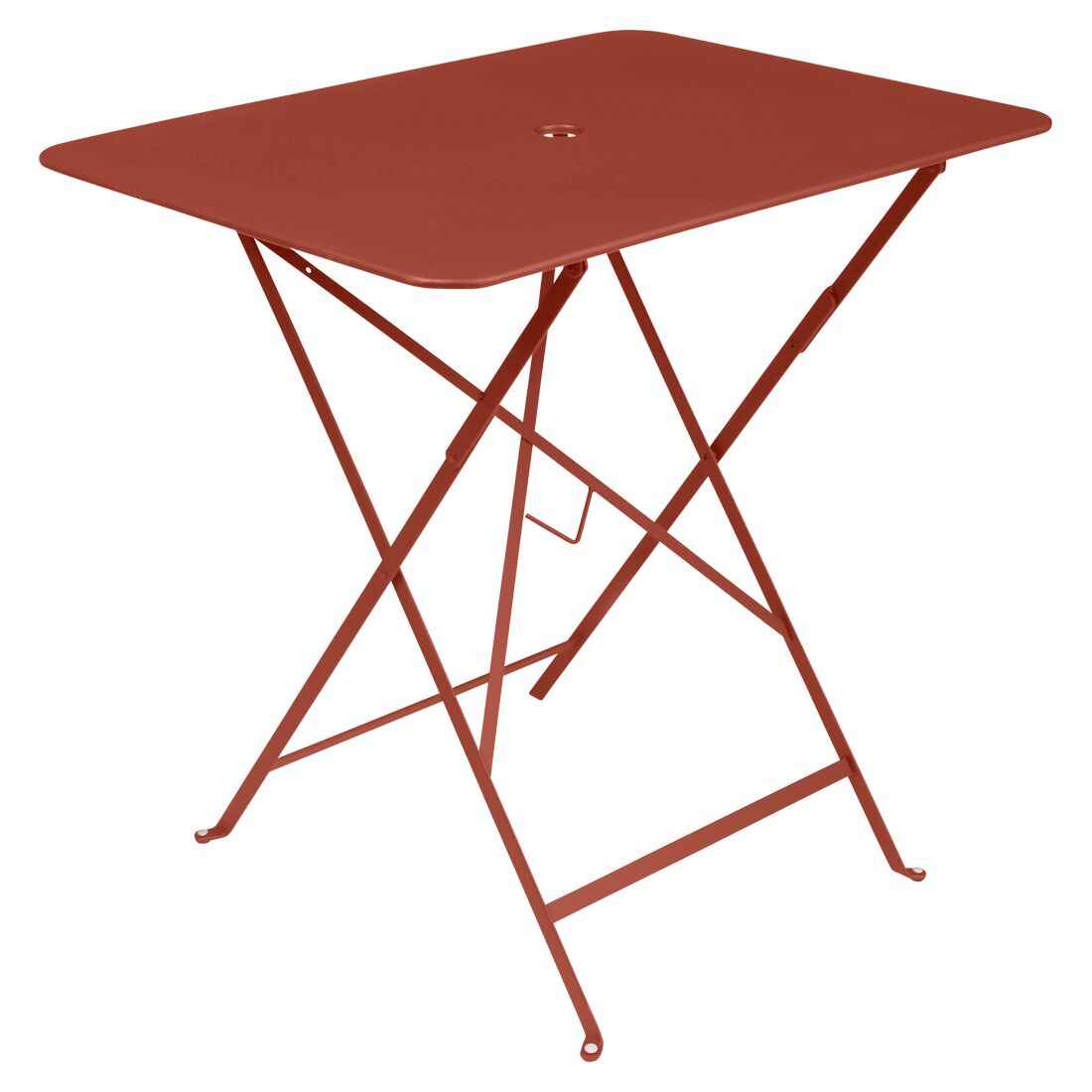 TABLE BISTRO 77 X 57 CM FERMOB Ocre rouge
