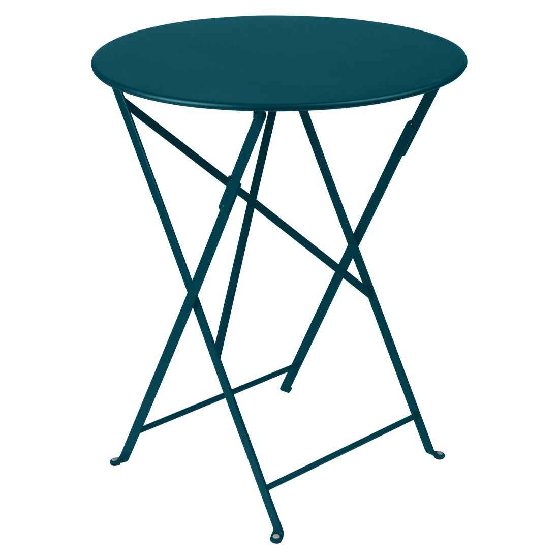 TABLE RONDE BISTRO Ø 60 CM FERMOB Bleu acapulco