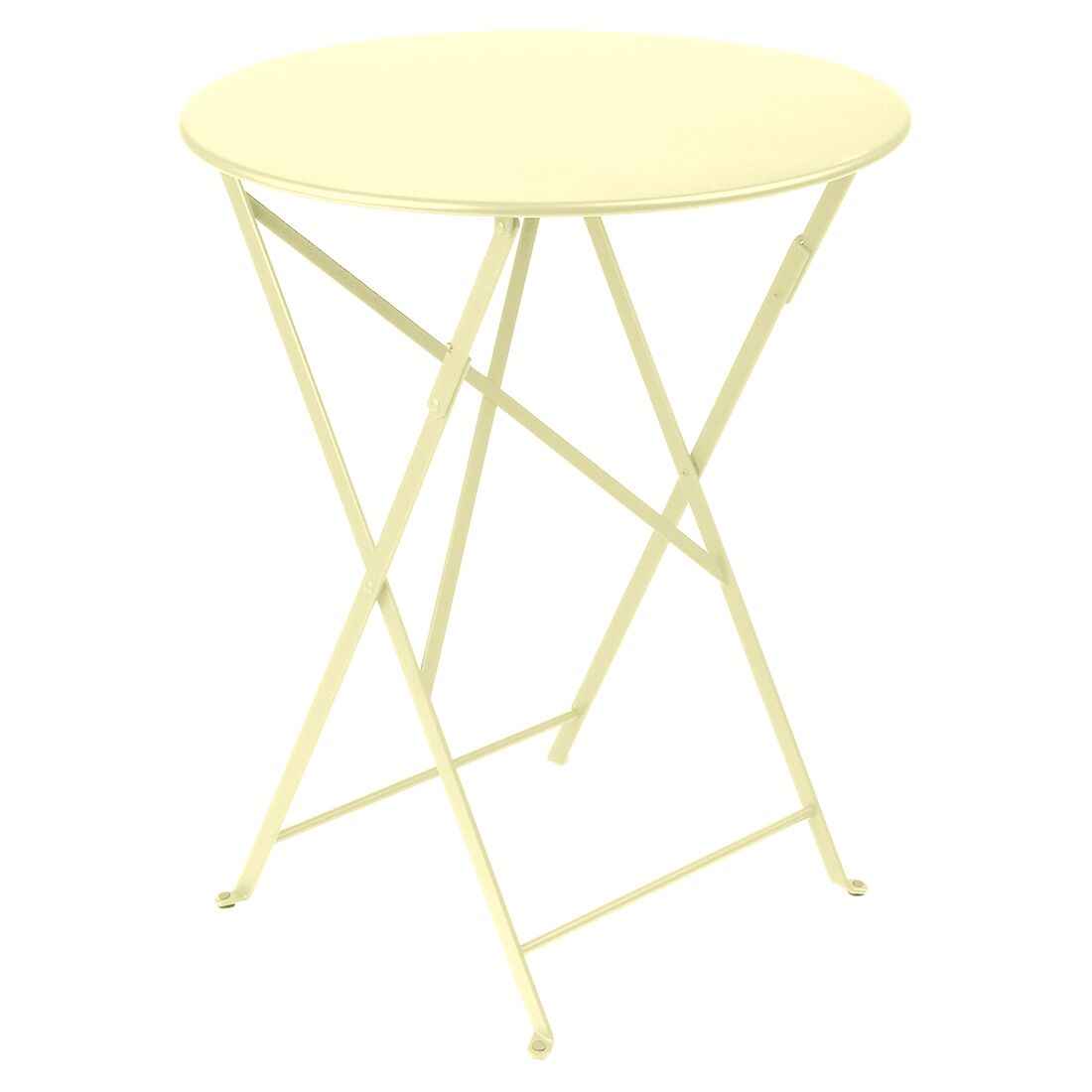 TABLE RONDE BISTRO Ø 60 CM FERMOB Citron givré