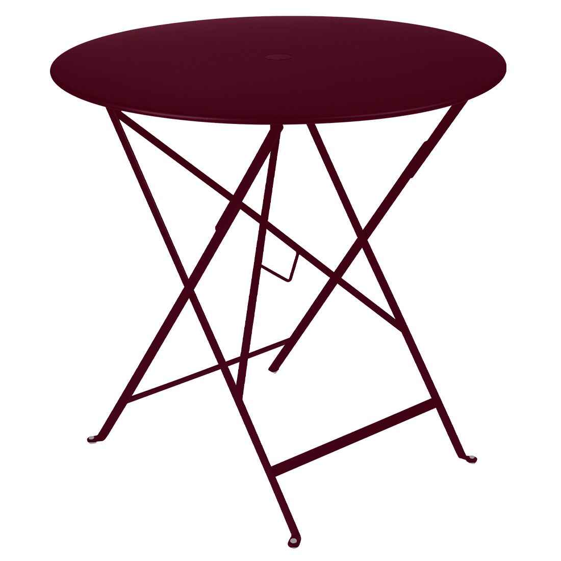 TABLE RONDE BISTRO Ø 77 CM FERMOB Cerise noire