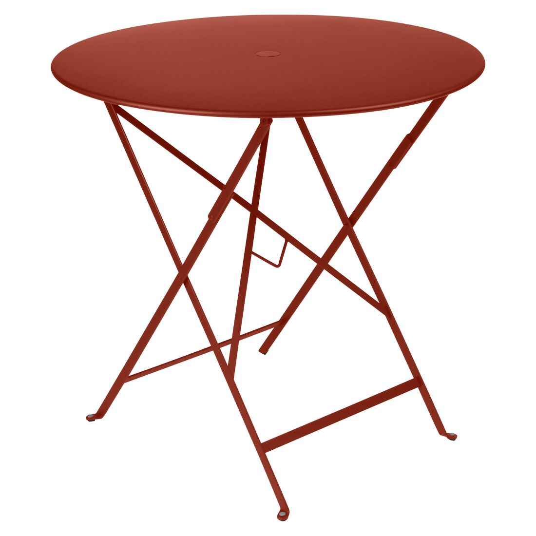 TABLE RONDE BISTRO Ø 77 CM FERMOB Ocre rouge
