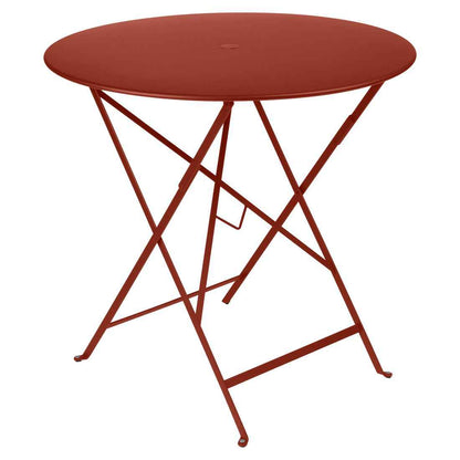 TABLE RONDE BISTRO Ø 77 CM FERMOB Ocre rouge